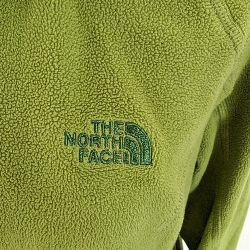The North Face Women's Polartec 1/4 Zip Fleece Pullover Size Medium Green - Picture 4 of 11